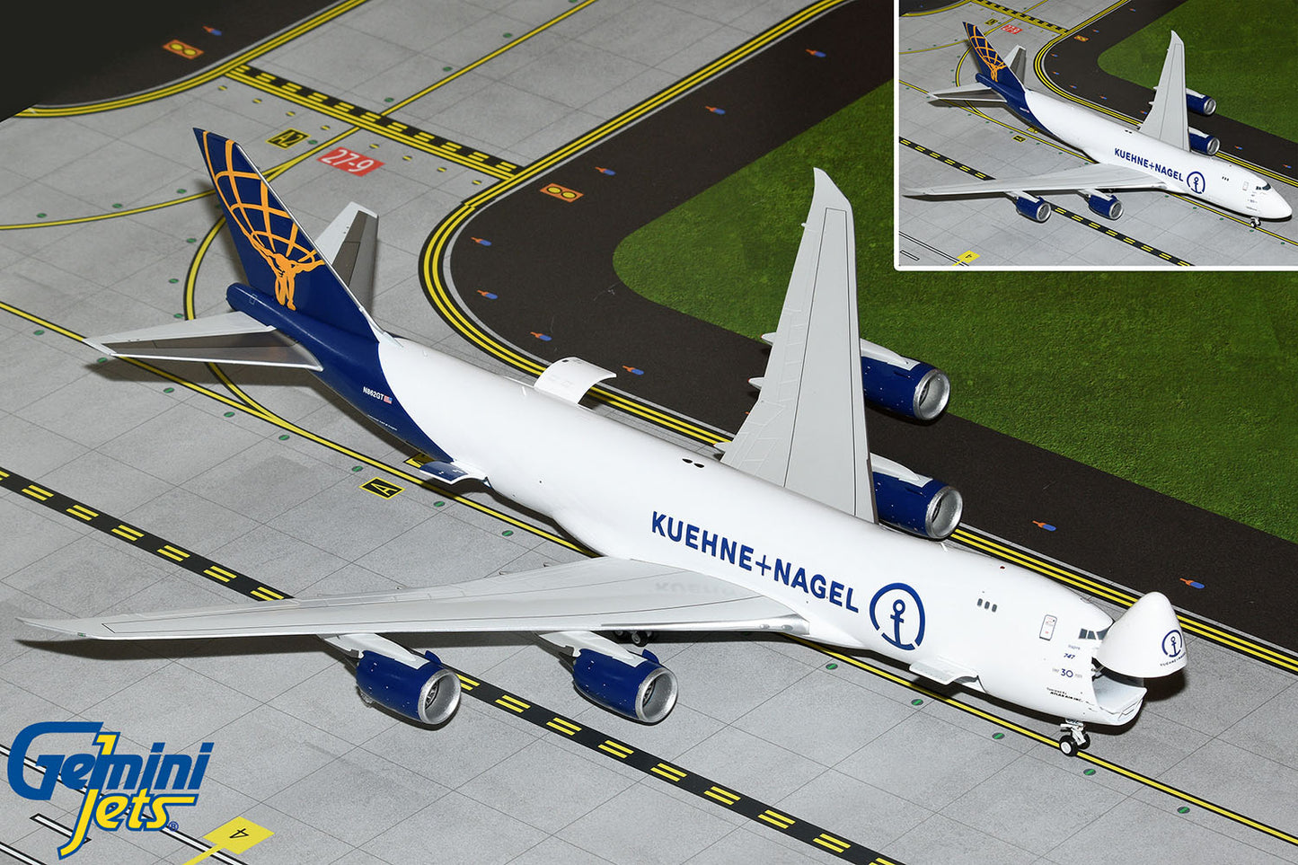 Gemini200 Atlas Air Boeing 747-8F "Kuehne+Nagel" (Interactive Series) N862GT