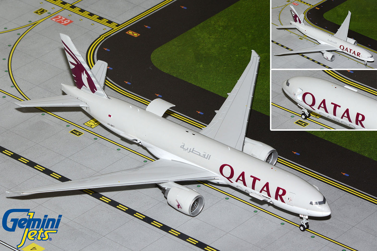 Gemini200 Qatar Airways Cargo Boeing 777F (Interactive Series) A7-BFT