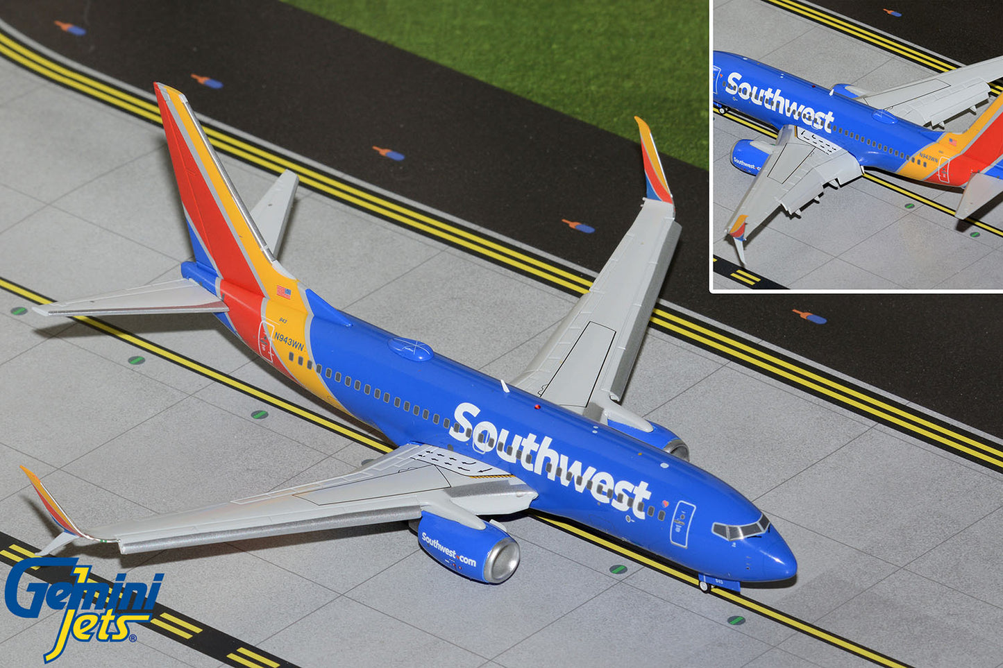 Gemini200 Southwest Airlines Boeing 737-700 (Flaps Down) N943WN
