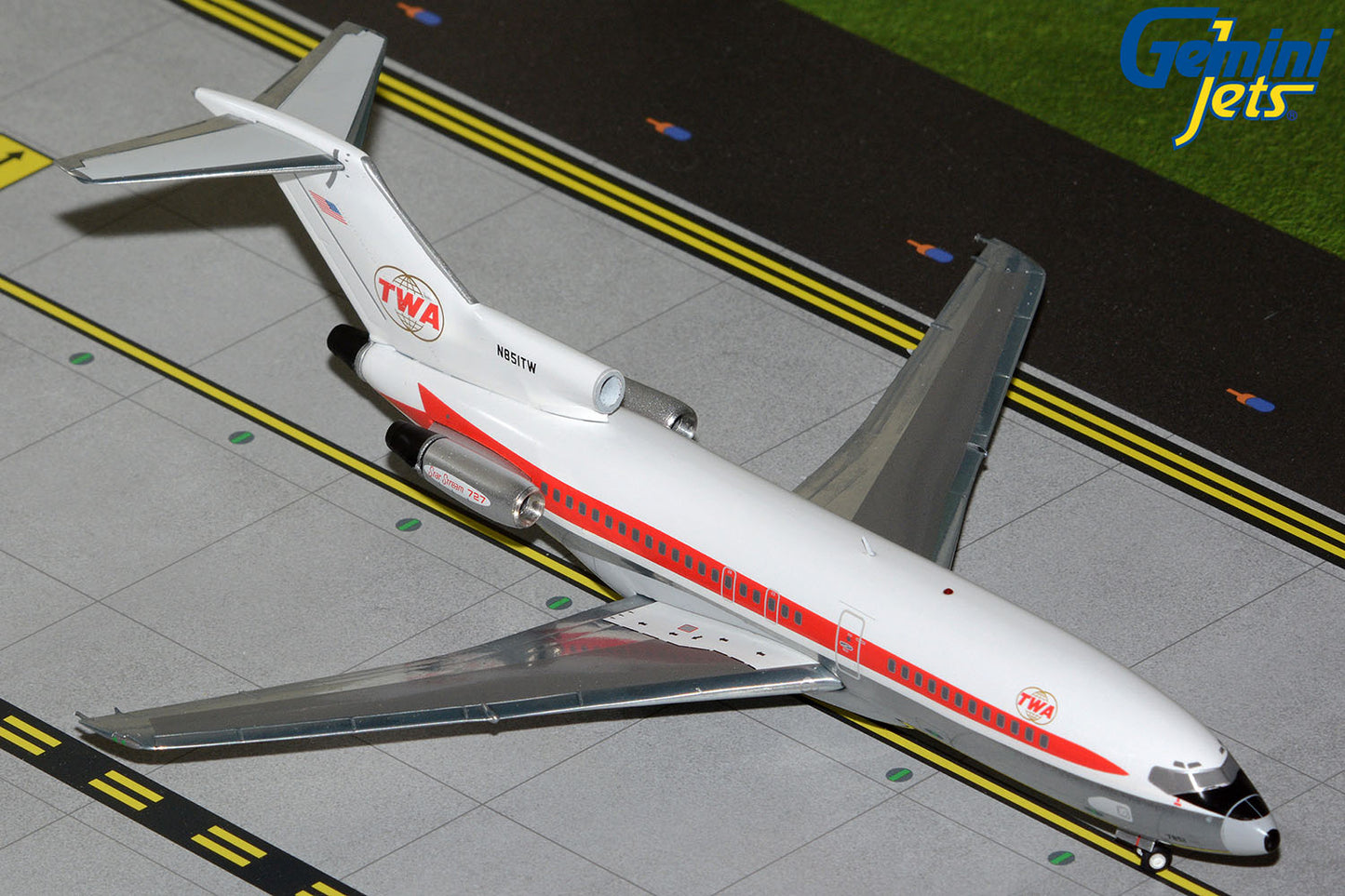 Gemini200 Trans World Airlines (TWA) Boeing 727-100 N851TW