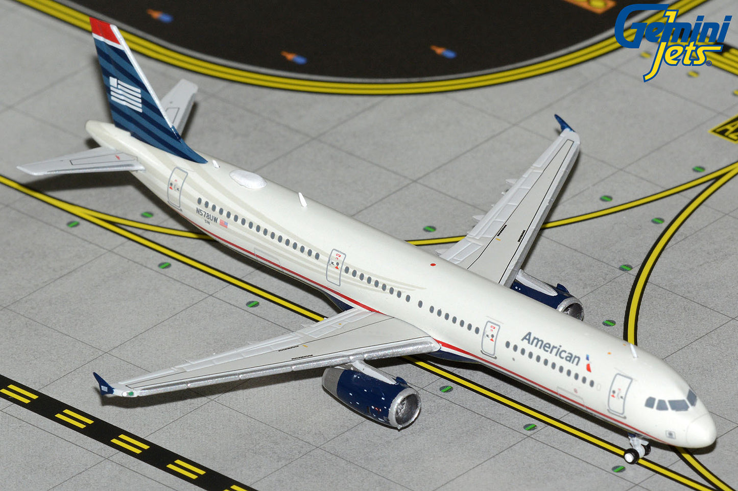 GeminiJets 1:400 American Airlines Airbus A321 "US Airways Heritage" N578UW