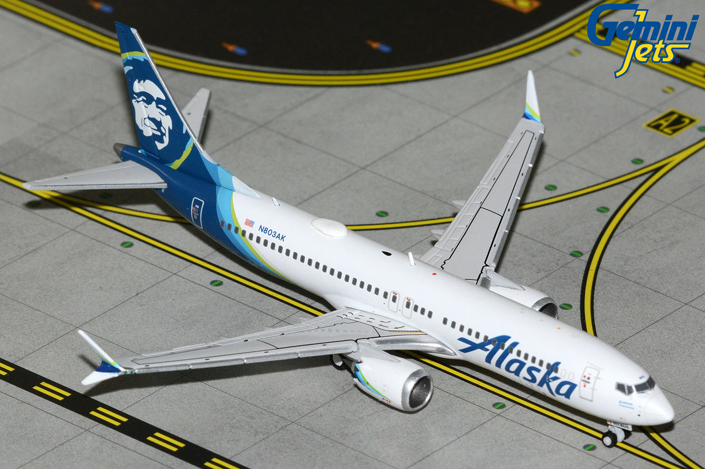 GeminiJets 1:400 Alaska Airlines Boeing 737 MAX 8 N803AK