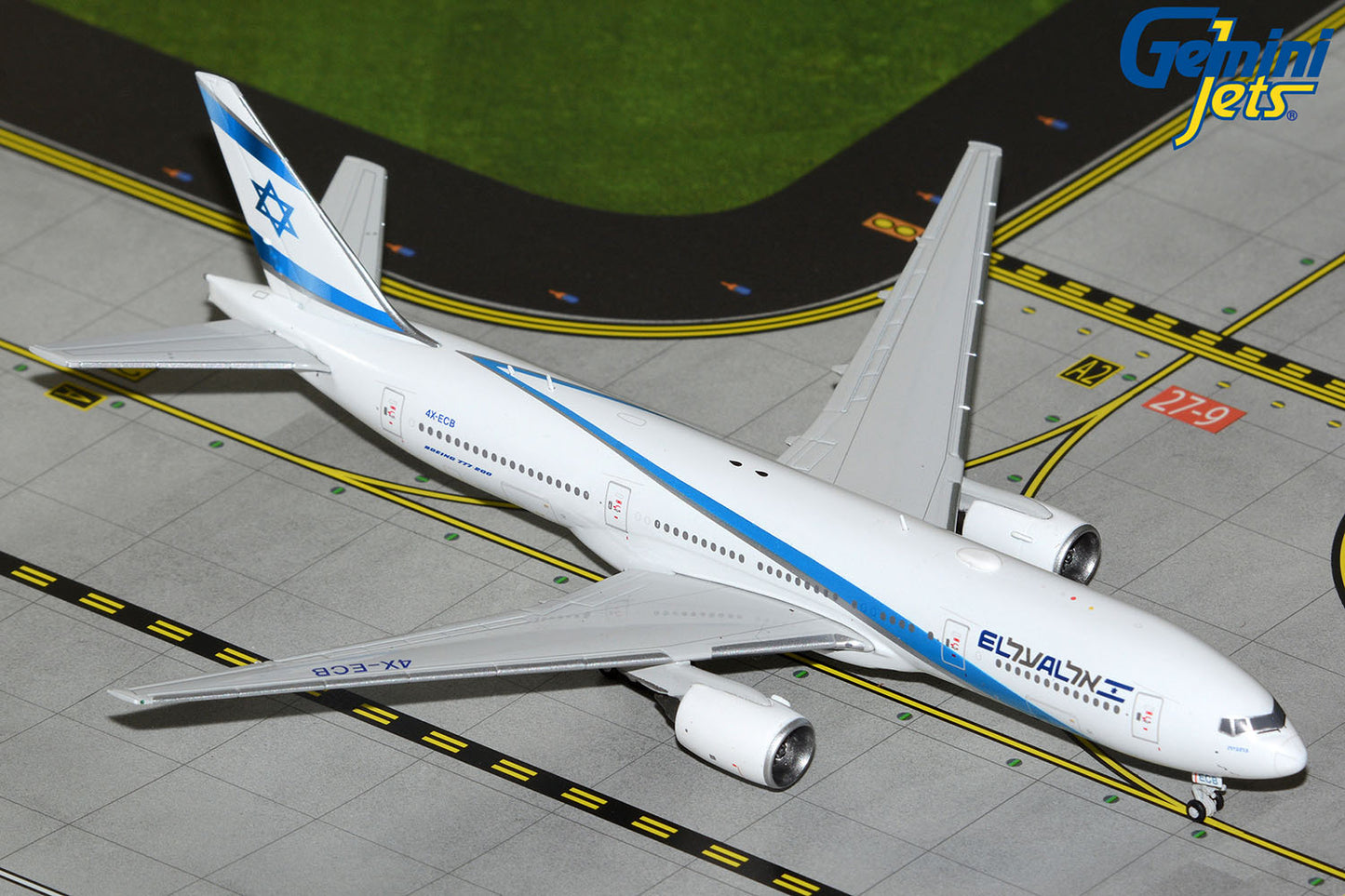 GeminiJets 1:400 El Al Israel Airlines Boeing 777-200ER 4X-ECB