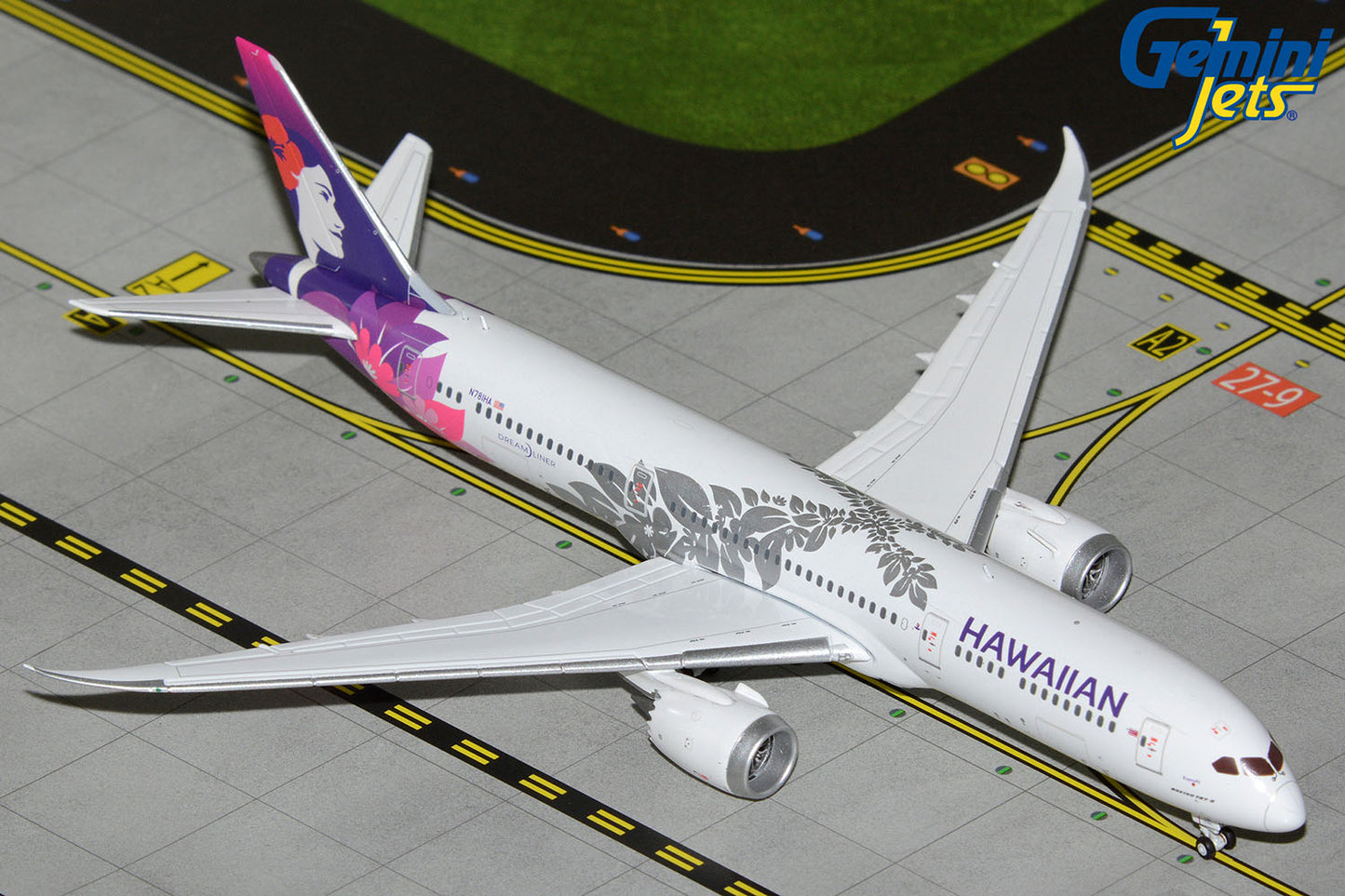 GeminiJets 1:400 Hawaiian Airlines Boeing 787-9 Dreamliner N781HA