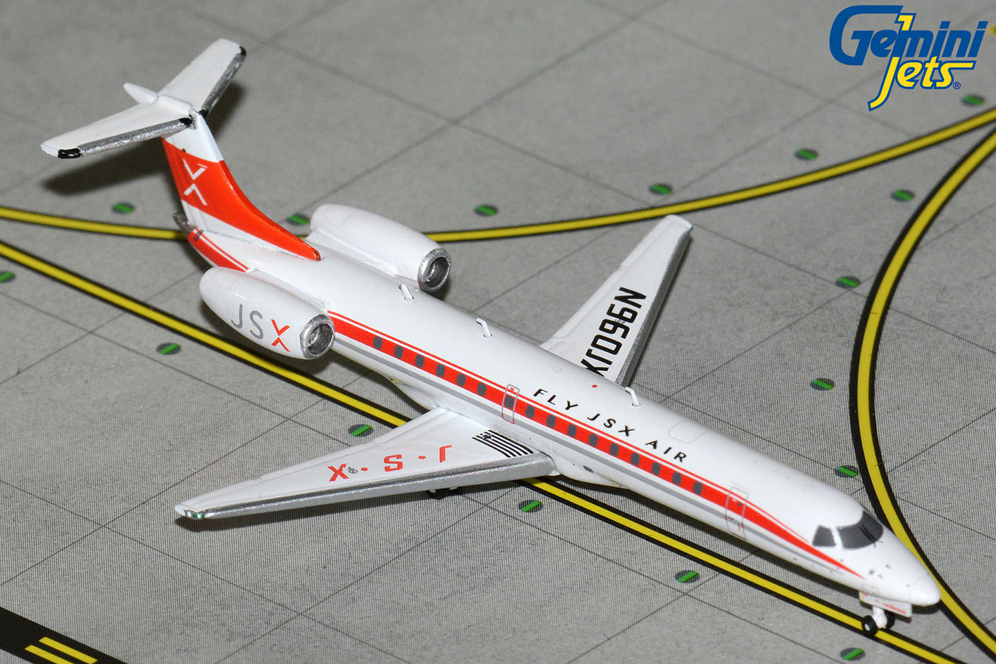GeminiJets 1:400 JSX Air Embraer ERJ-145 (Retro Livery) N960JX