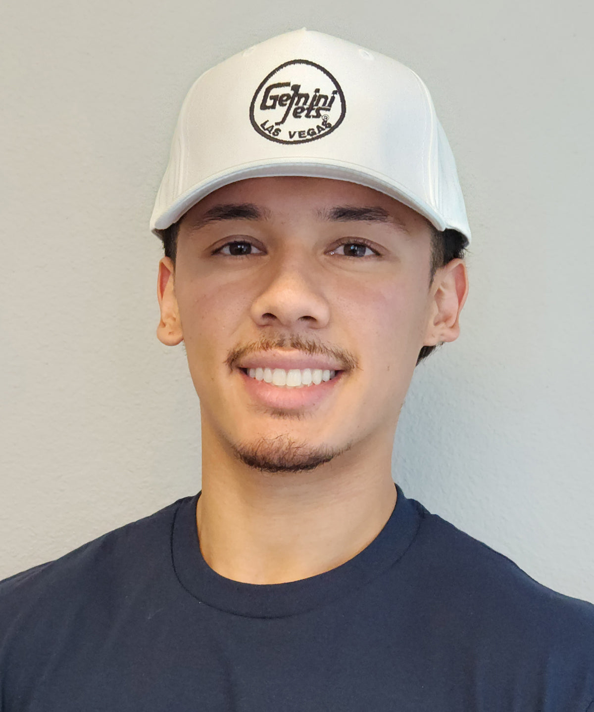 GeminiWEAR Cap (White, Navy Blue)