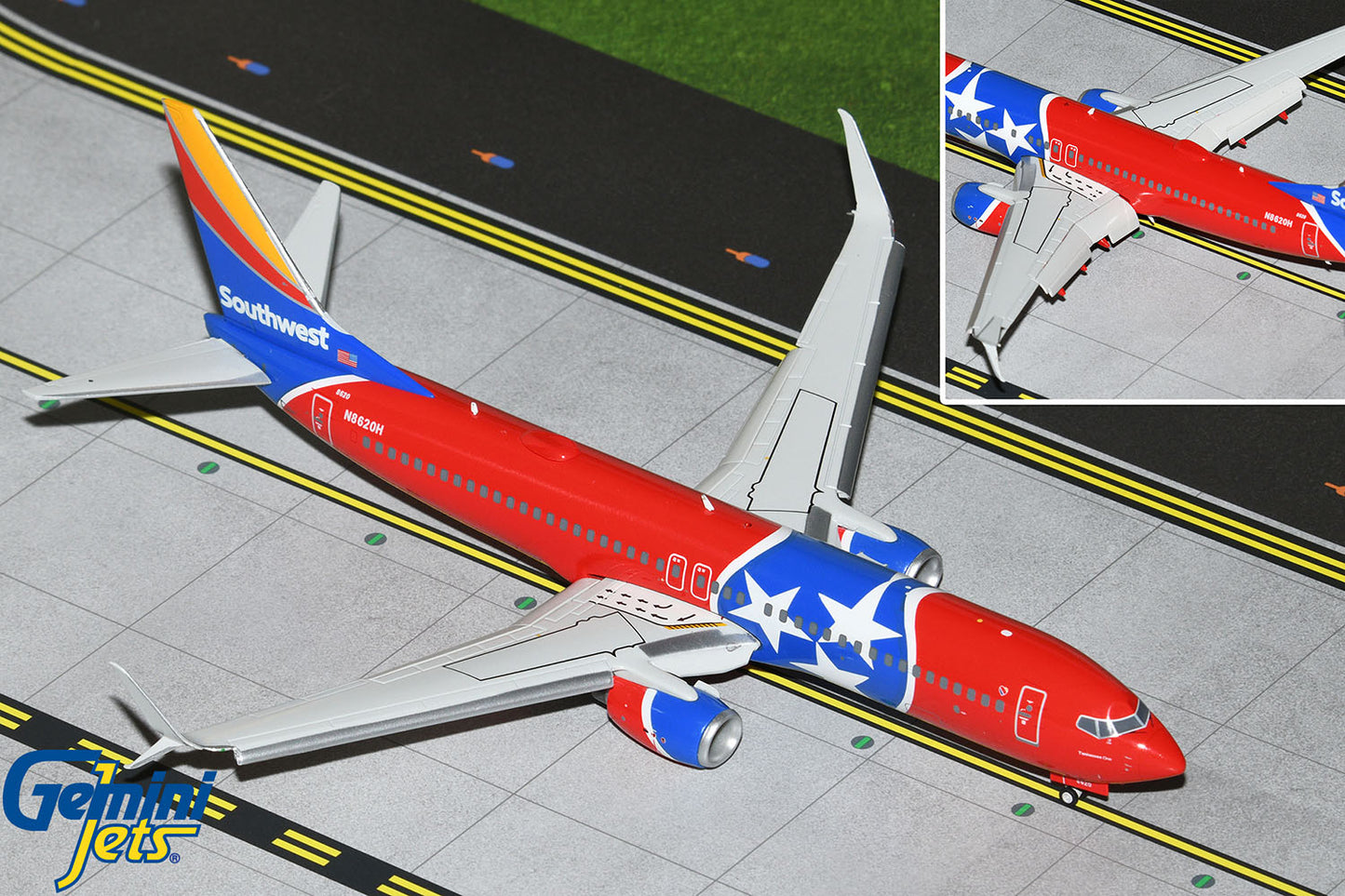 Gemini200 Southwest Airlines Boeing 737-800 "Tennessee One" (Flaps Down) N8620H