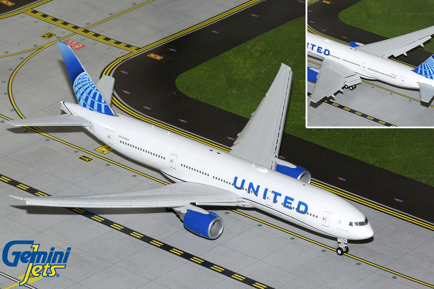 Gemini200 United Airlines Boeing 777-200ER (Flaps Down) N798UA