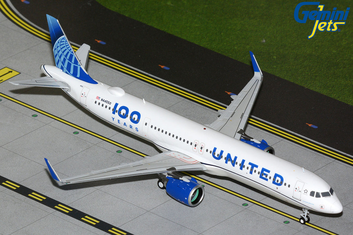 Gemini200 United Airlines Airbus A321neo "100 Years" N44550