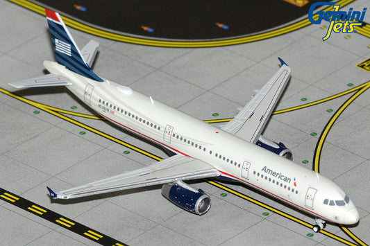 GeminiJets 1:400 American Airlines Airbus A321 "US Airways Heritage" N578UW