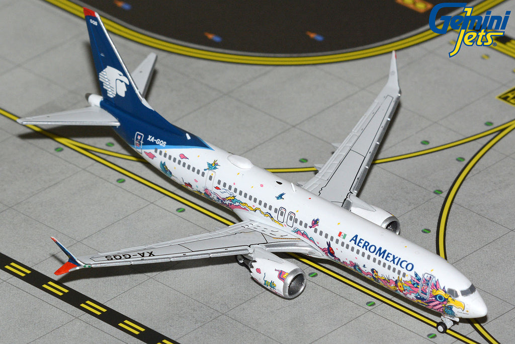 GeminiJets 1:400 Aeromexico Boeing 737 MAX 9 "Kukulcan" XA-GQS