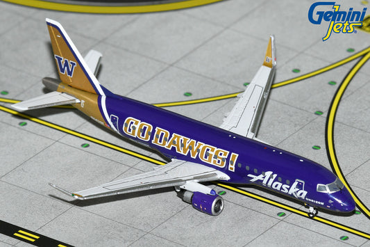 GeminiJets 1:400 Alaska Airlines Embraer 175 "Go Dawgs" N662QX