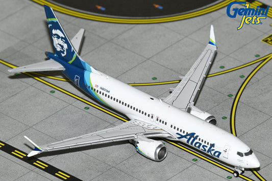 GeminiJets 1:400 Alaska Airlines Boeing 737 MAX 8 N801AK