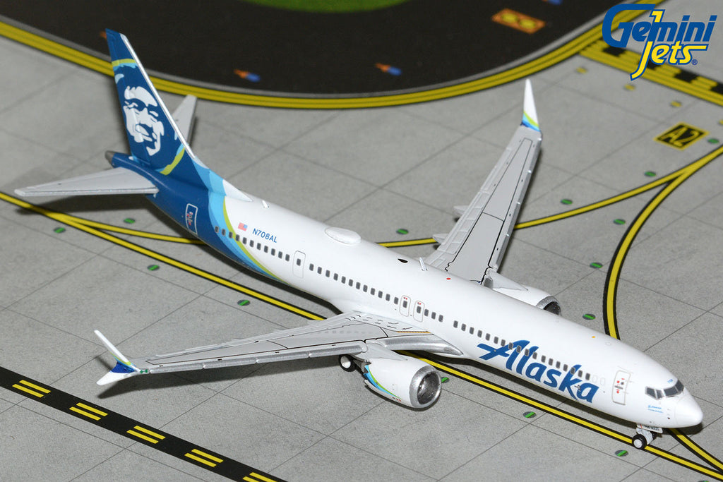 GeminiJets 1:400 Alaska Airlines Boeing 737 MAX 9 N708AL