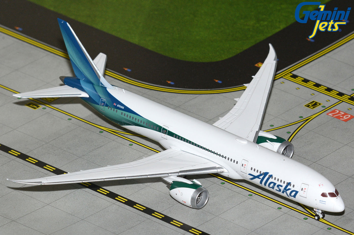 GeminiJets 1:400 Alaska Airlines Boeing 787-9 Dreamliner N784HA