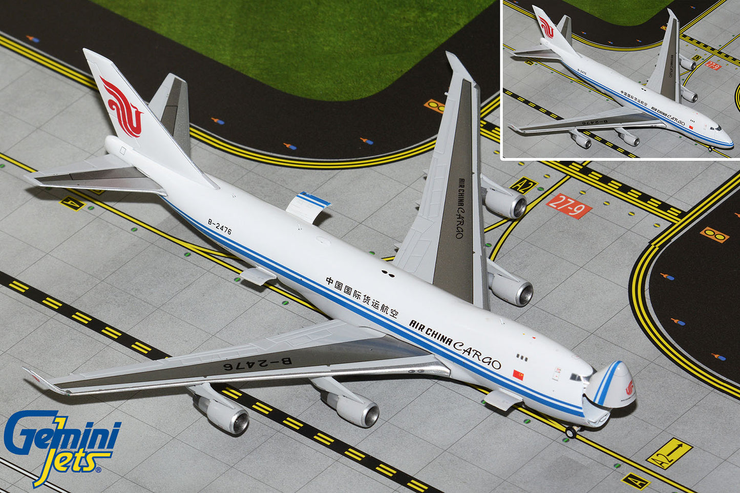 GeminiJets 1:400 Air China Cargo Boeing 747-400F (Interactive Series) B-2476