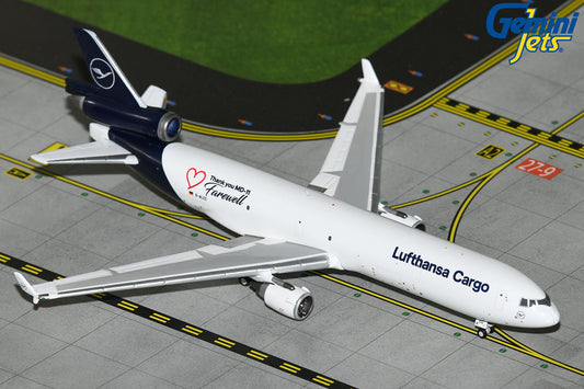 GeminiJets 1:400 Lufthansa Cargo MD-11F "Farewell MD-11" D-ALCC