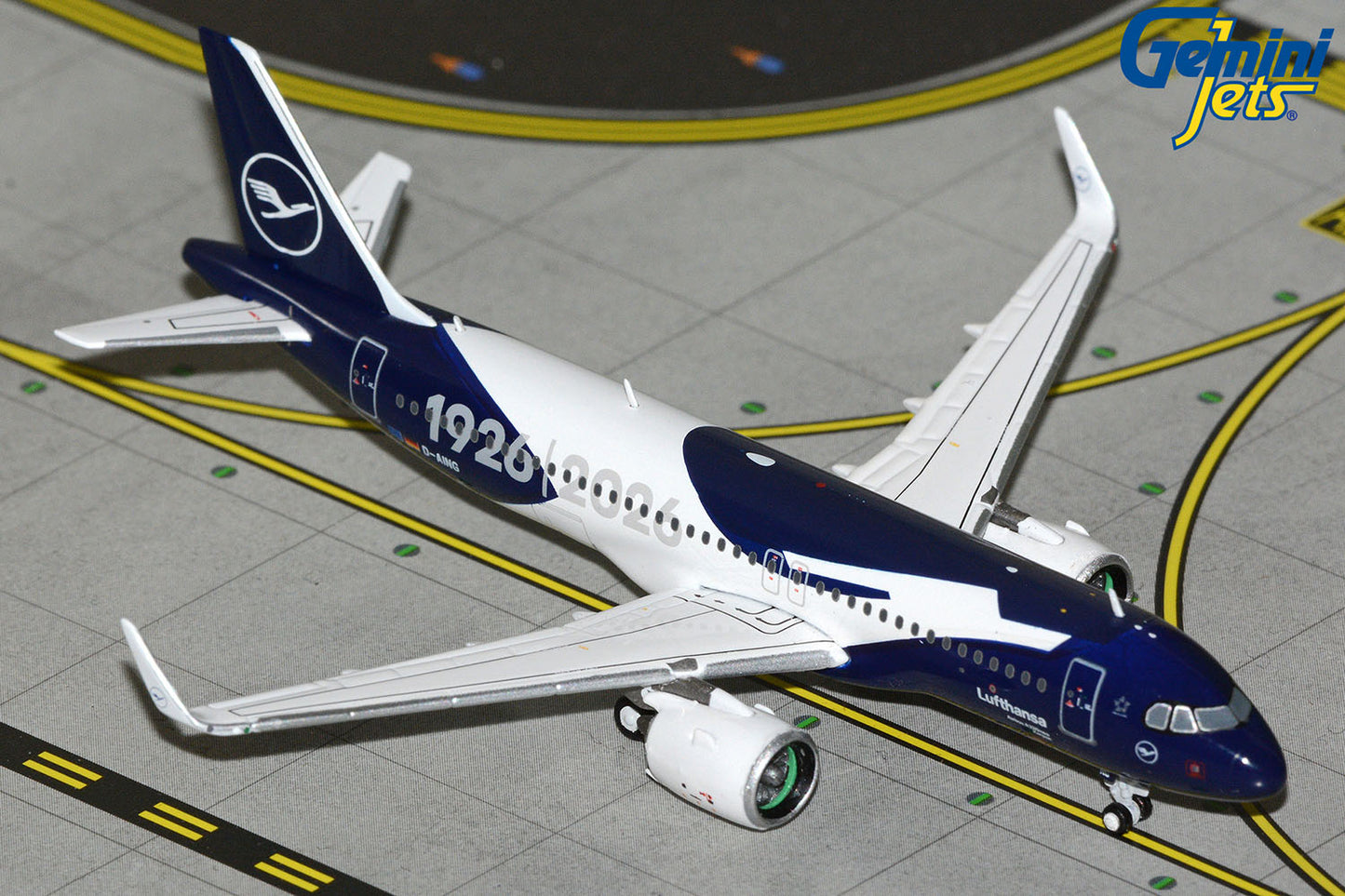 GeminiJets 1:400 Lufthansa Airbus A320neo "Centennial" D-AING