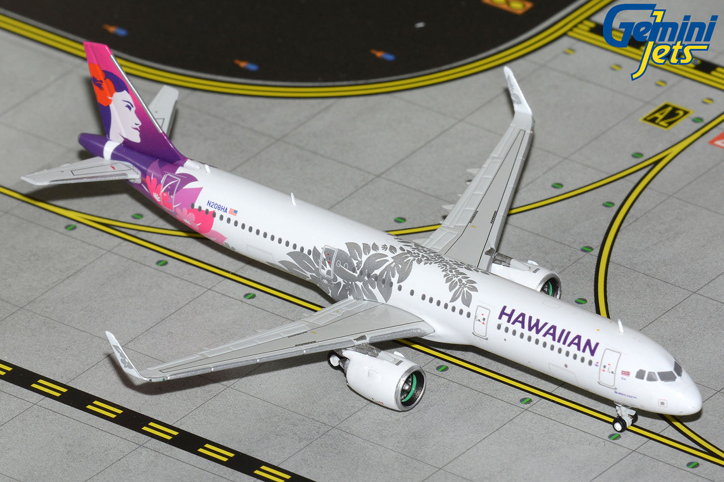 GeminiJets 1:400 Hawaiian Airlines Airbus A321neo N208HA