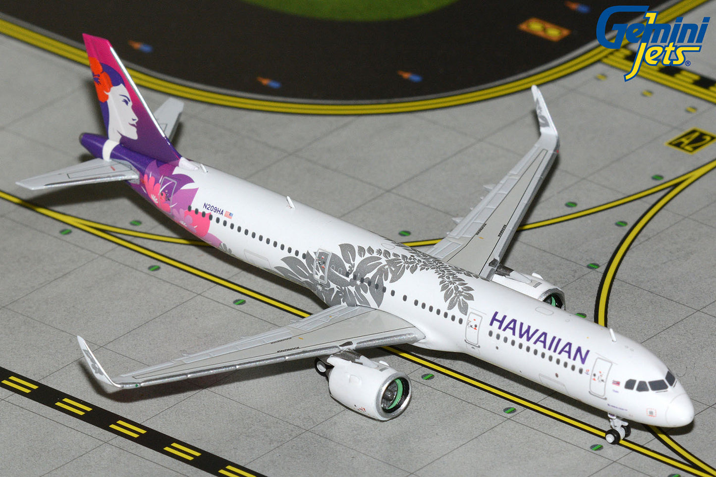 GeminiJets 1:400 Hawaiian Airlines Airbus A321neo N209HA