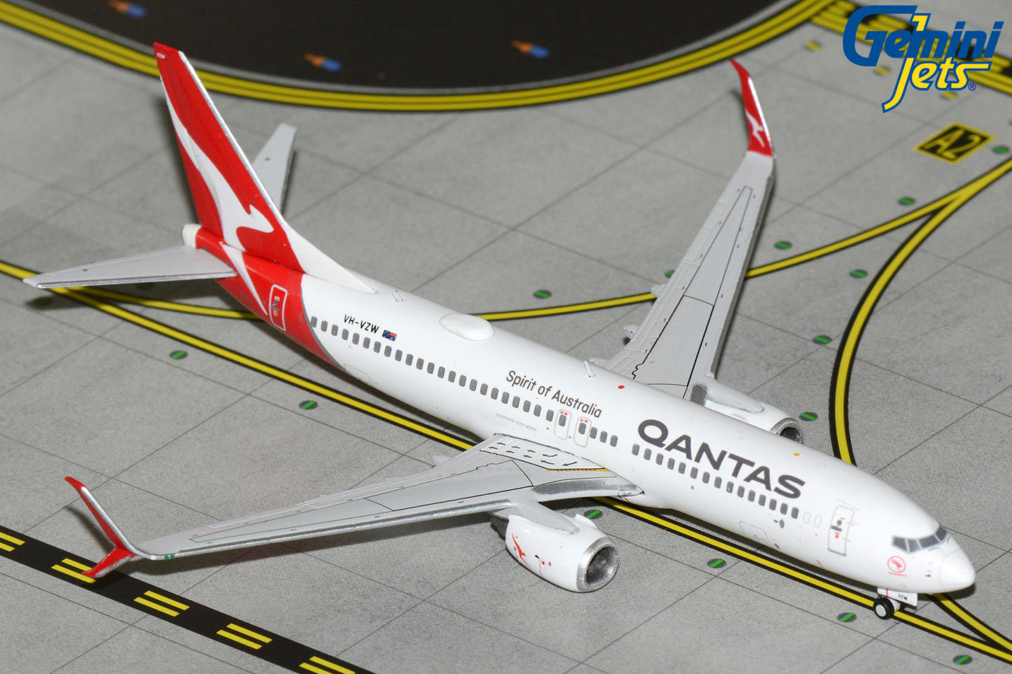 GeminiJets 1:400 Qantas Boeing 737-800 VH-VZW