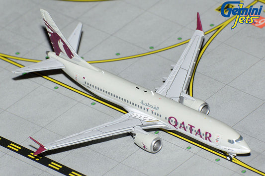 GeminiJets 1:400 Qatar Airways Boeing 737 MAX 8 A7-BSC