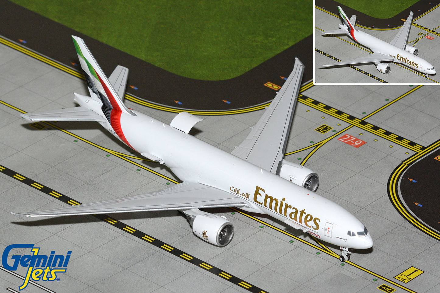 GeminiJets 1:400 Emirates SkyCargo Boeing 777F (Interactive Series) A6-EFV
