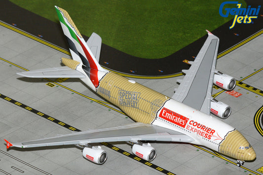 GeminiJets 1:400 Emirates Airbus A380 "Courier Express" A6-EET