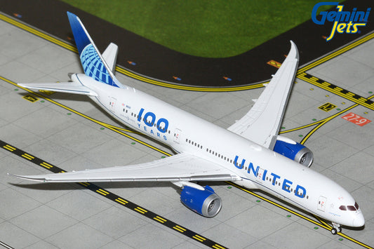 GeminiJets 1:400 United Airlines Boeing 787-9 "Centennial" N61101