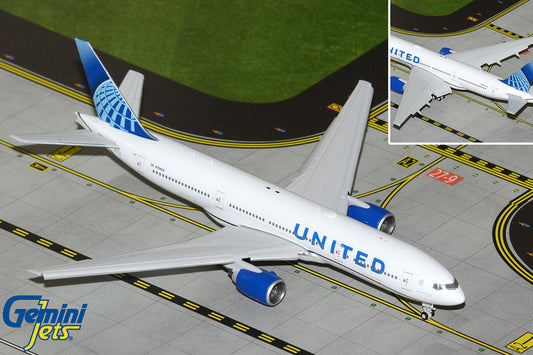 GeminiJets 1:400 United Airlines Boeing 777-200ER (Flaps Down) N798UA