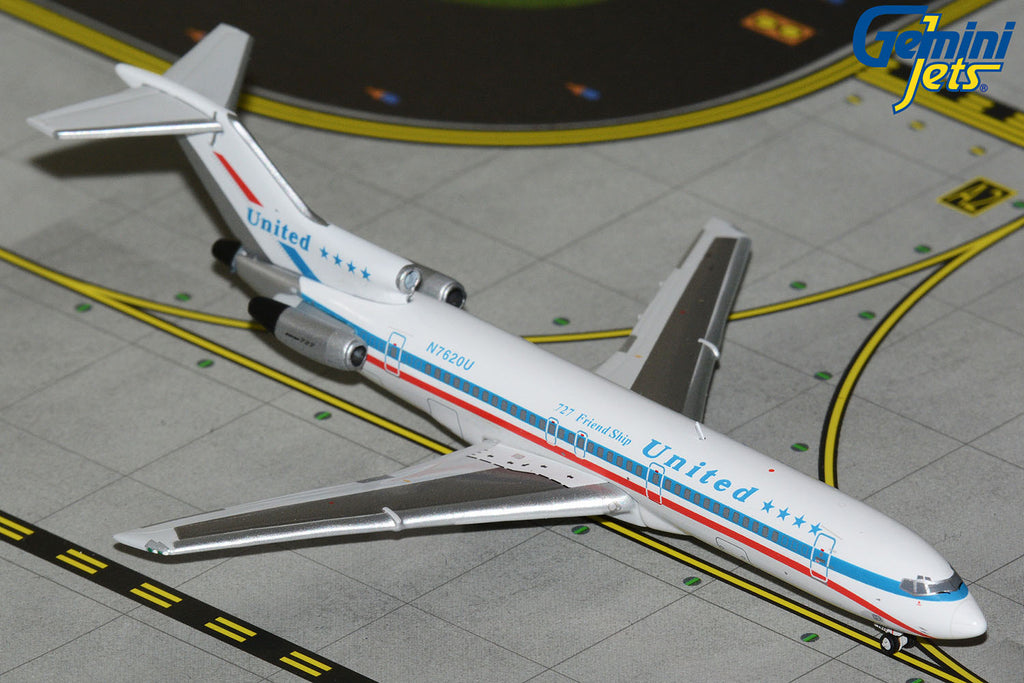 GeminiJets 1:400 United Airlines Boeing 727-200 "Stars & Bars" N7620U