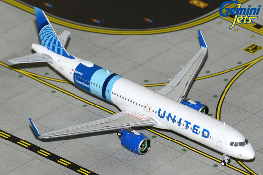 GeminiJets 1:400 United Airlines Airbus A321neo "Coastliner" N94750