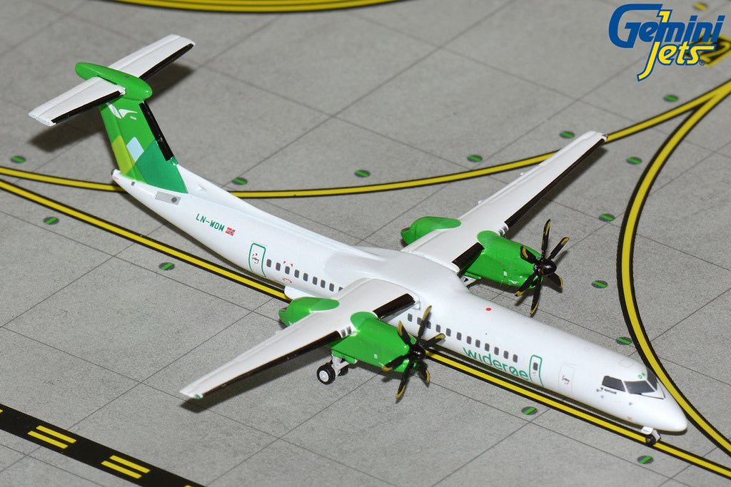 GeminiJets 1:400 Wideroe Bombardier Dash 8Q-400 LN-WDM