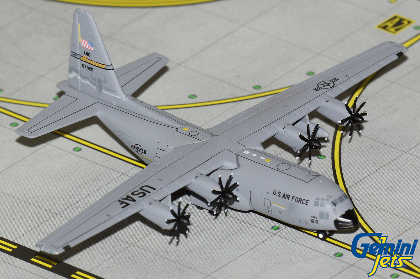 GeminiMACS 1:400 U.S. Air Force Lockheed C-130H Hercules (Montana ANG)