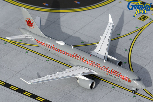 GeminiJets 1:400 Air Canada Airbus A220-300 "Trans-Canada Retro" C-GNBN