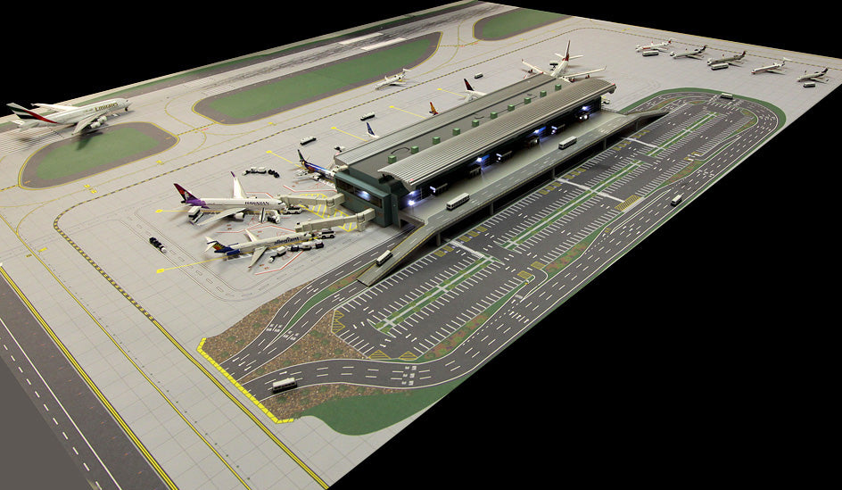 GeminiJets 1:400 Scale 7 Gate Airport Terminal