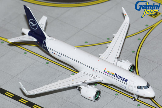 GeminiJets 1:400 Lufthansa Airbus A320neo "Lovehansa" D-AINY