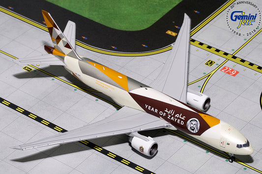 GeminiJets 1:400 Etihad Cargo Boeing 777F "Year of Zayed" A6-DDE