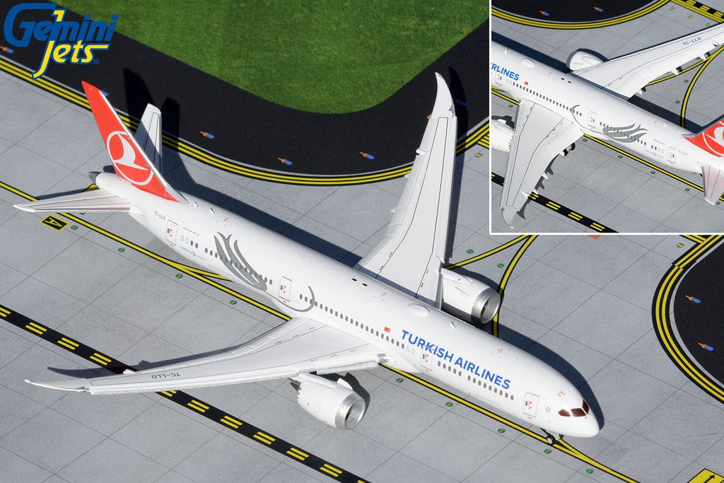 GeminiJets 1:400 Turkish Airlines Boeing 787-9 (Flaps Down) TC-LLO