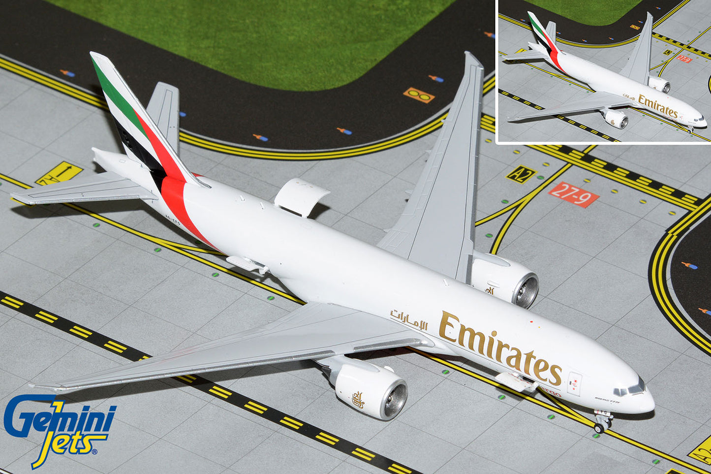 GeminiJets 1:400 Emirates SkyCargo Boeing 777F (Interactive Series) A6-EFM