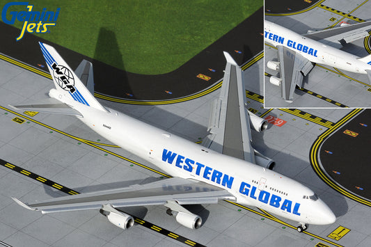 GeminiJets 1:400 Western Global Boeing 747-400F (Flaps Down) N344KD